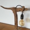 Lampe kangourou bois flotté
