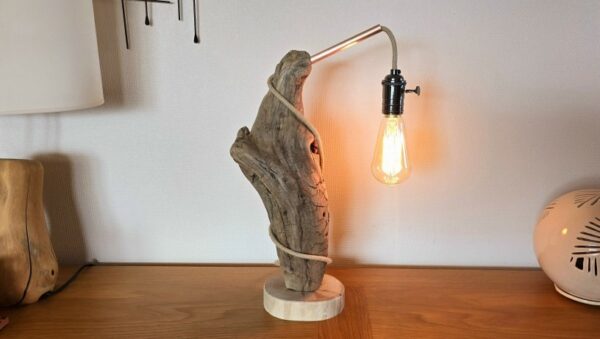 Lampe en bois