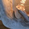 Lampe bois blanc