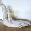 Lampe bois blanc