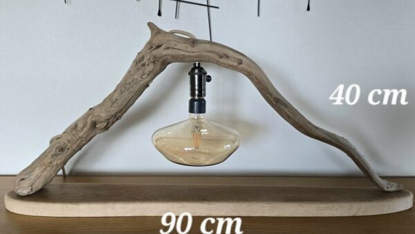 Grande lampe bois