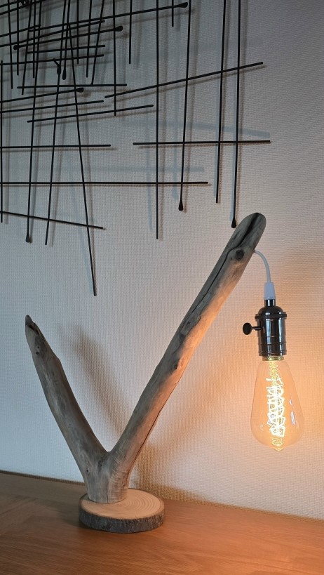 lampe bois V
