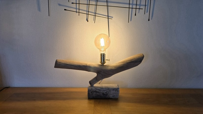 Lampe bois
