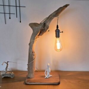 lampe bois zen