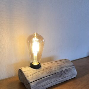 Lampe bois massif