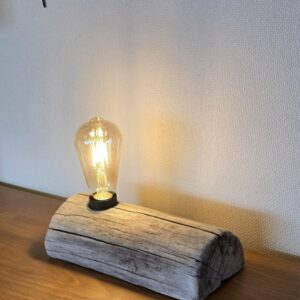 Lampe bois massif