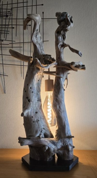 grande lampe bois