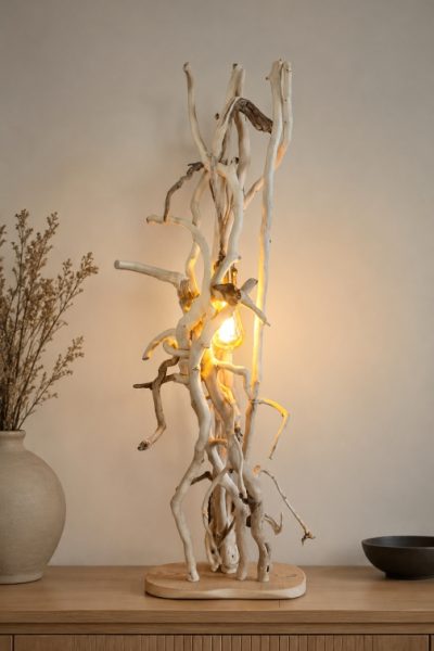 Lampe en bois
